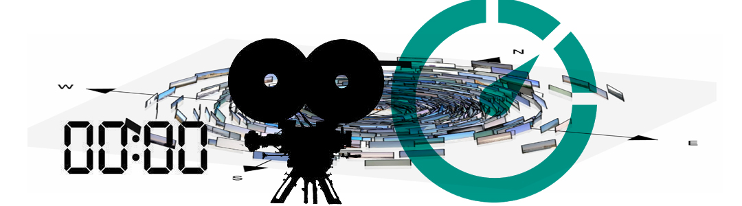 Film camera and countdown graphic for painting process videos