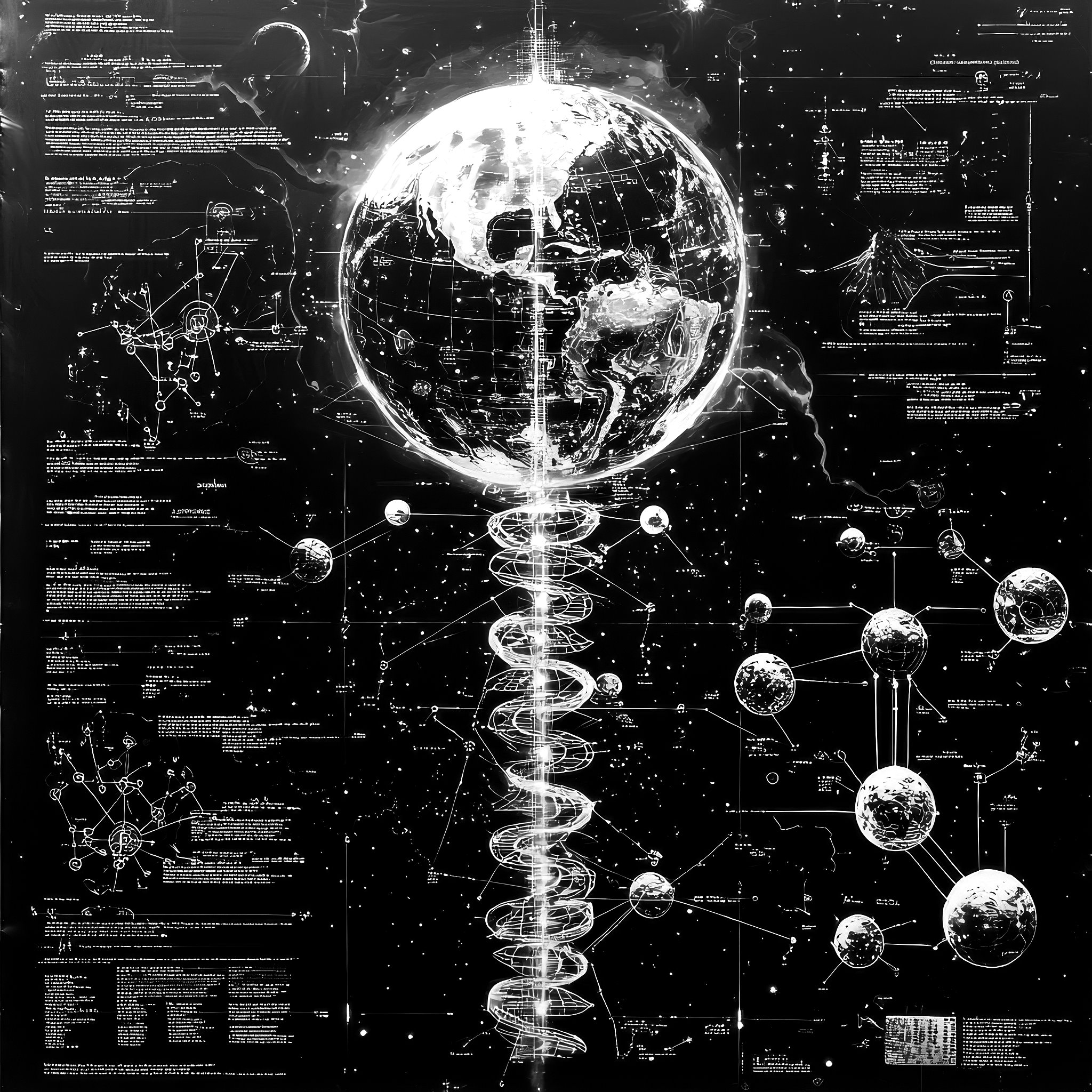 Cosmic diagram artwork