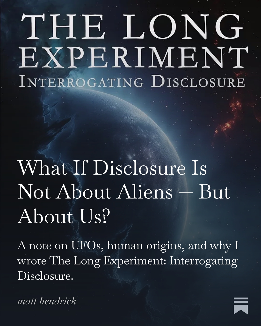 The Long Experiment companion note graphic